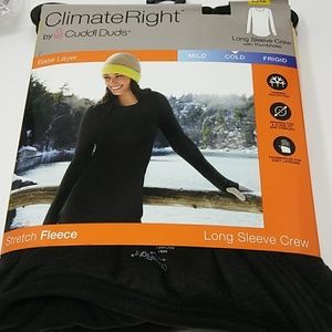 Long sleeved crew with thumbholes thermal top